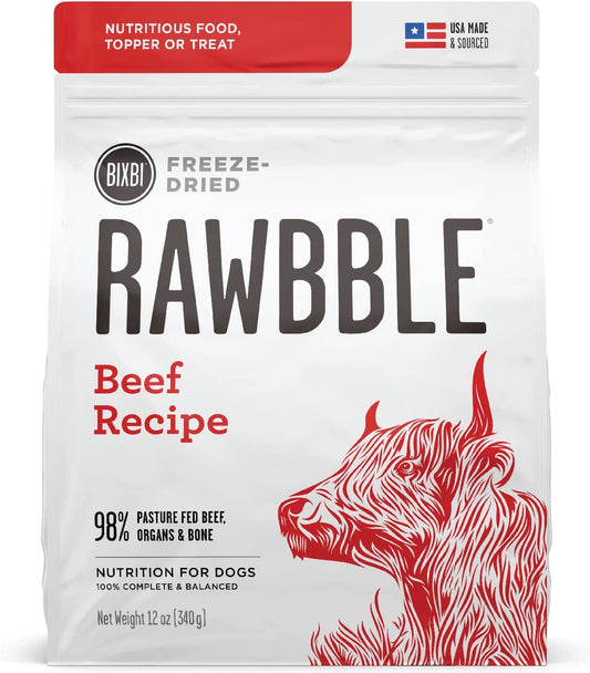 Rawbble Freeze Dried Dog Food | 7 Flavor Options | 3 Size Options